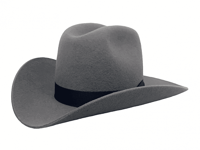 Westernhut Rodeo in Grau