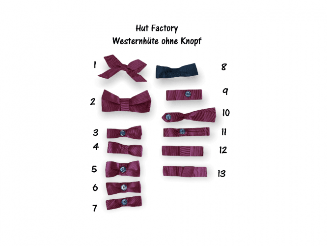 Hutmasche in div. Formen