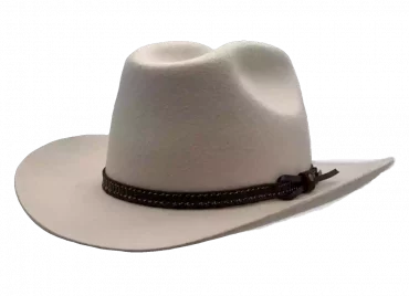 Westernhut Desperado in Hellbeige mit Lederhutband