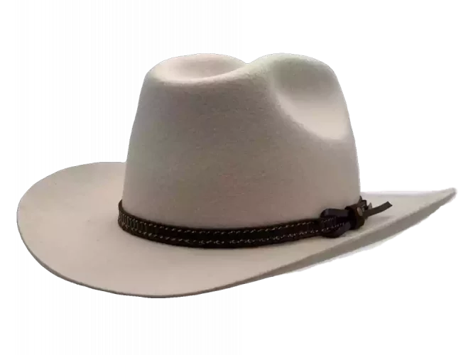Westernhut Desperado in Hellbeige mit Lederhutband
