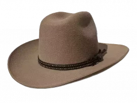Westernhut Desperado In Ocker mit Lederhutband