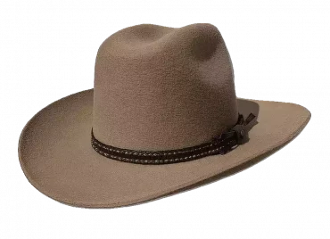 Westernhut Desperado In Ocker mit Lederhutband