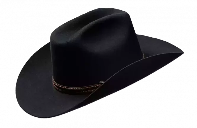 Westernhut Desperado In Schwarz Mit Lederhutband (5)