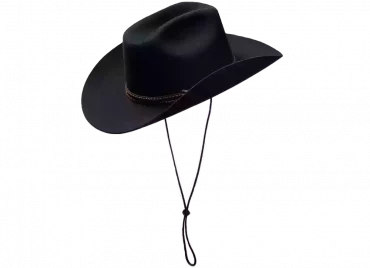 Westernhut Desperado In Schwarz Mit Lederhutband (5)