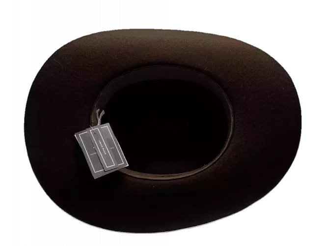 Westernhut Desperado in Braun mit Lederhutband