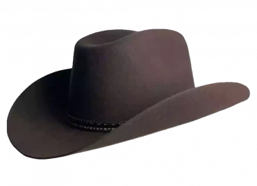 Westernhut Desperado in Braun mit Lederhutband