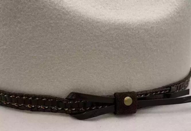 Westernhut Desperado Lederhutband in Braun