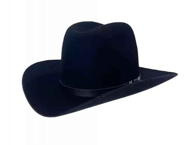 Westernhut Rodeo Schwarz Mit Lederhutband