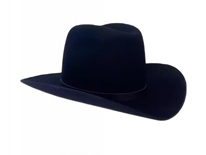 Westernhut Rodeo Schwarz Mit Lederhutband