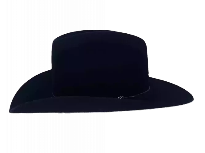 Westernhut Rodeo Schwarz mit Lederhutband