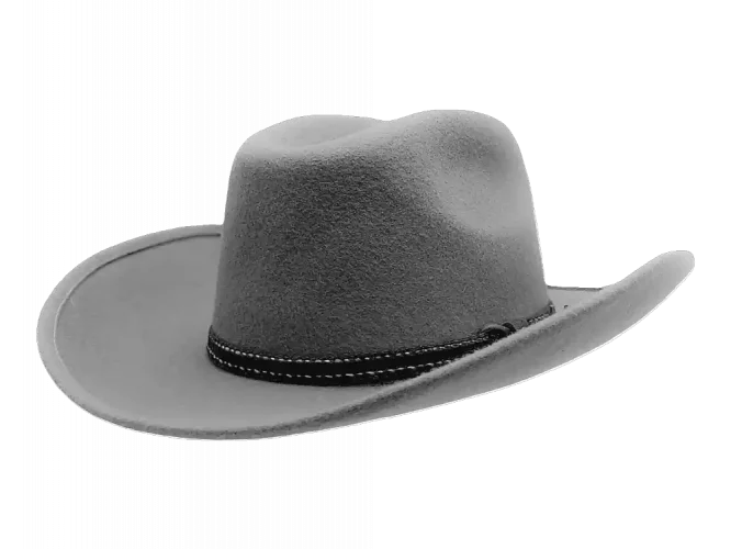 Westernhut Montana Grau Mit Bidee