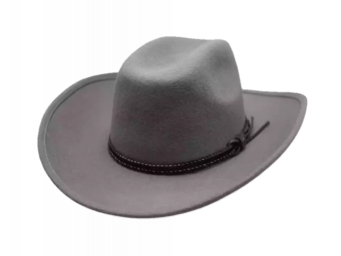 Westernhut Montana Grau Mit Bidee