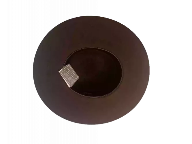Westernhut Open Crown in Braun